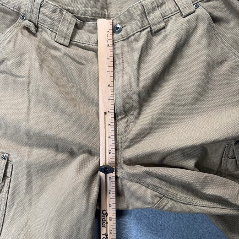 Duluth Trading Co Fire Hose Cargo Pants Mens 42x32 Tan Cotton Canvas Workwear - Picture 9 of 9